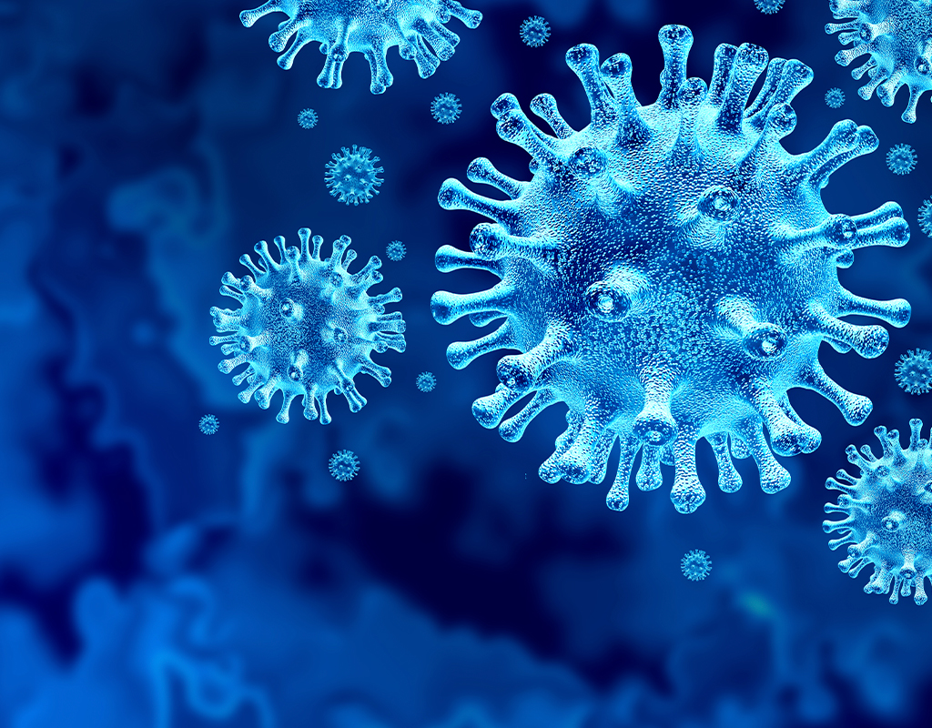 Headline New Jersey Schools Get Updated Quarantine Recommendations with a blue corona virus image background