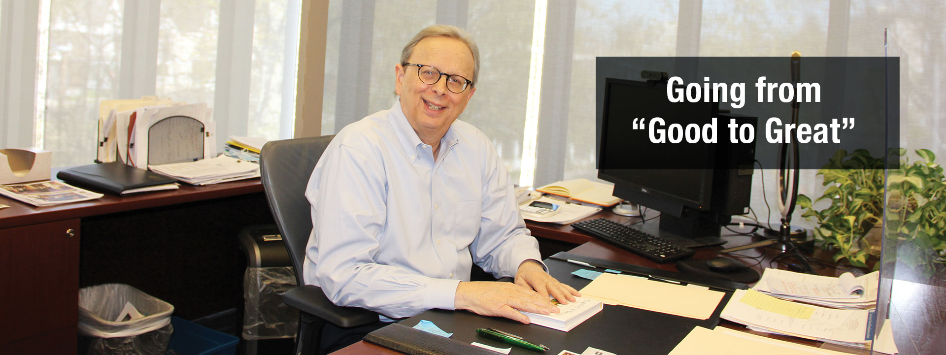 Dr. Lawrence S. Feinsod, executive director of the New Jersey School Boards Association, at the Association’s headquarters in April 2012.