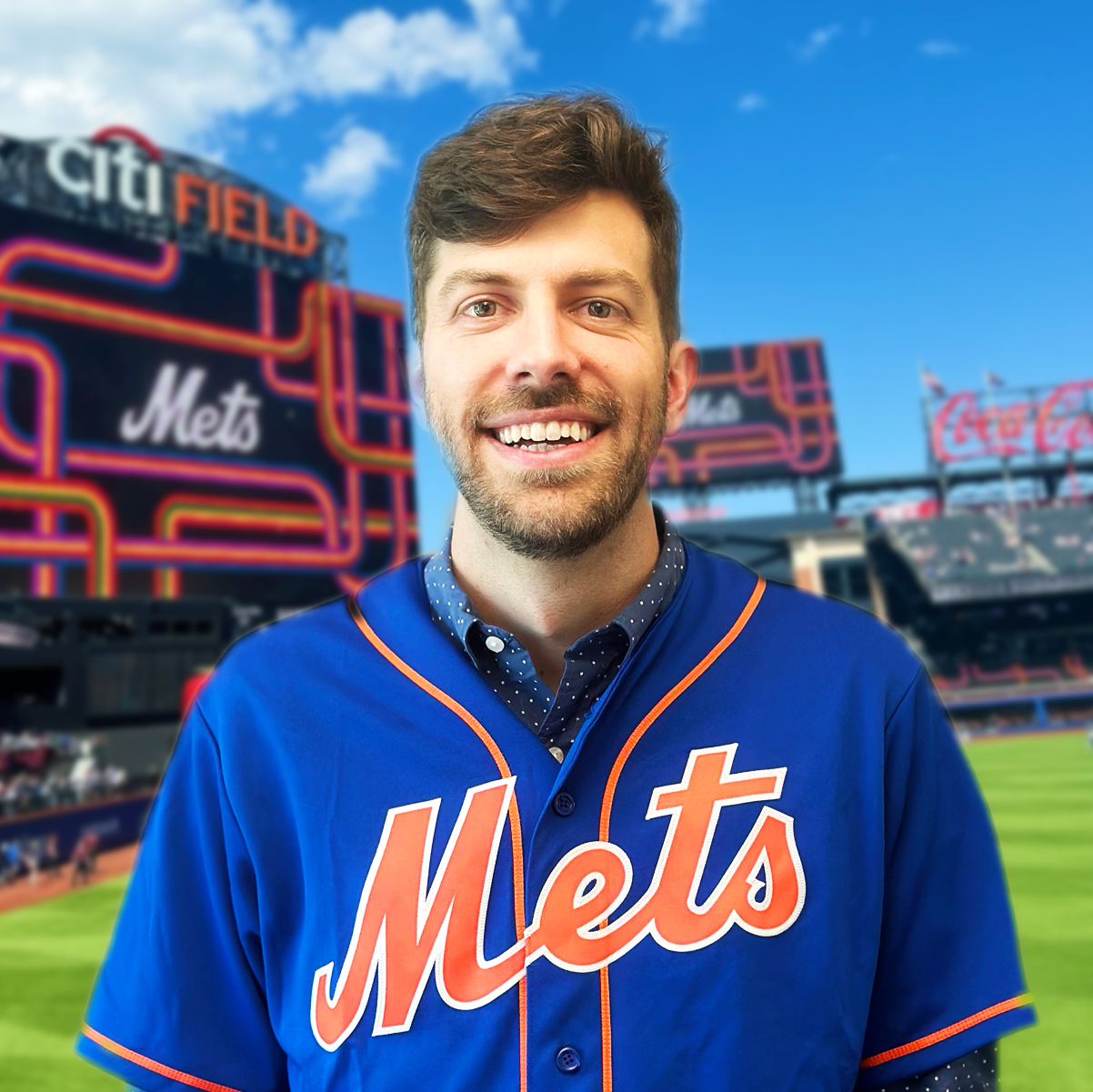 Harrison Silver in Mets Jersey at Mets Stadium